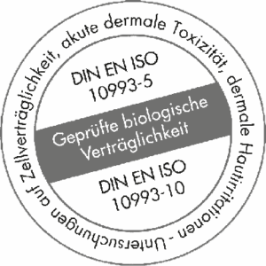 Siegel geprüfte biologische Verträglichkeit